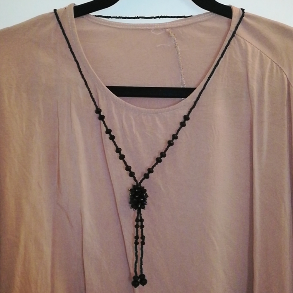 Black tassle beautiful necklace
